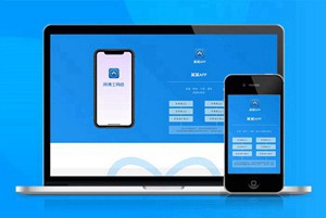 自适应app应用程序功能介绍软件下载宣传页着陆页落地页引导页