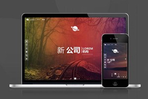酷炫个人博客简介单页面HTML5 推广 软件下载 着陆页 落地页 引导页