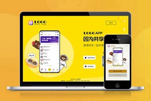 网盘 存储 共享 自适应 app下载 推广 软件下载 着陆页 落地页 引导页